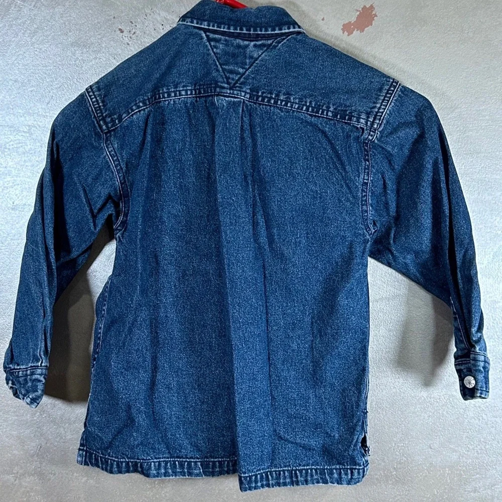 Tommy Hilfiger Tommy Jeans Kids Denim Button Down Shirt Medium Wash Size 6